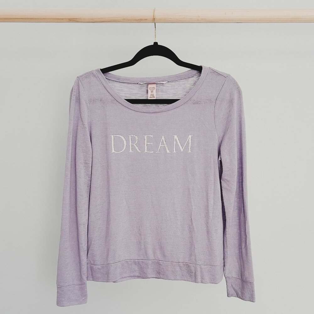 Victoria's Secret Lavender Purple Dream Long Sleeve Shirt - Size Small